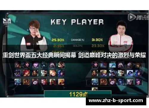 重剑世界盃五大经典瞬间揭幕 剑道巅峰对决的激烈与荣耀